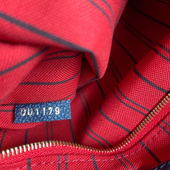 LV Speedy 25 Empreinte Marine Rouge - Picture 12 of 15